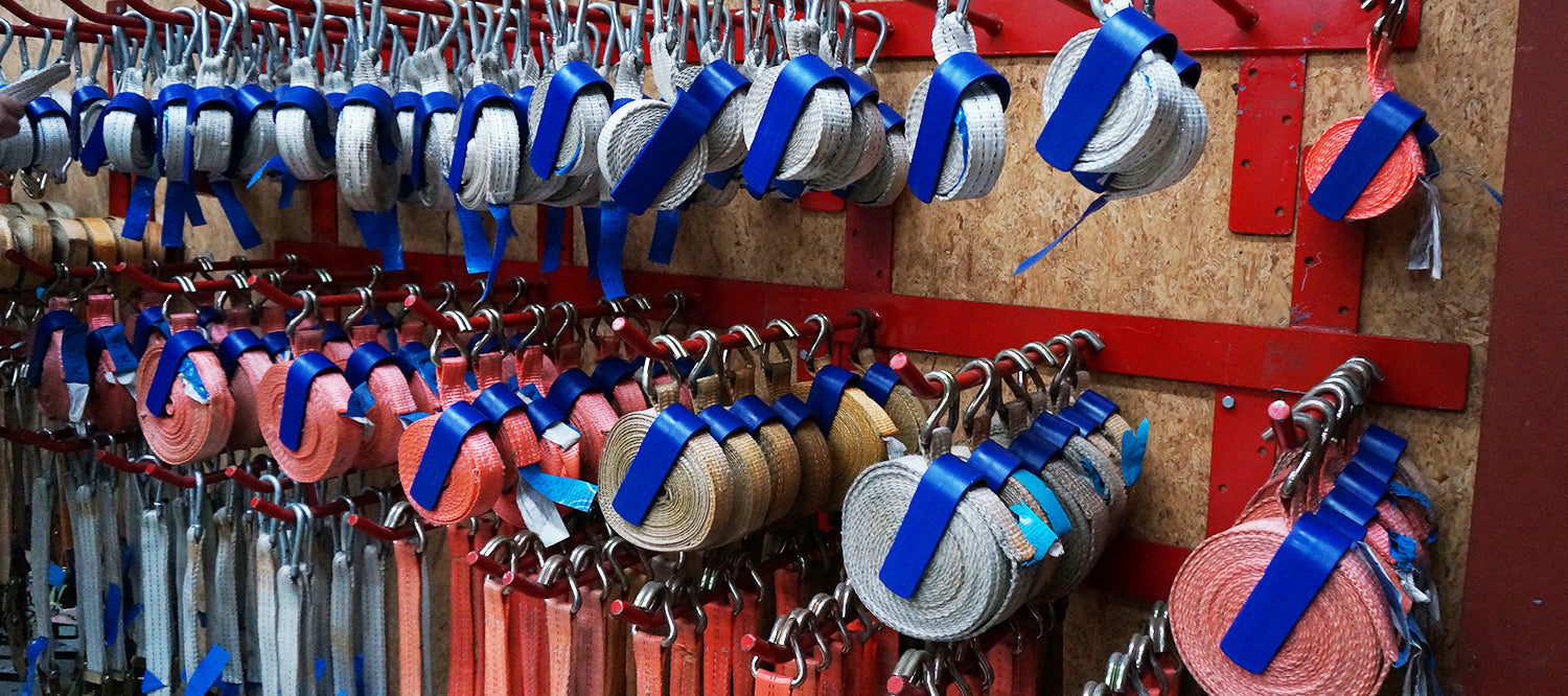 Strap Lacing Rack Article: How to store lashing straps – DYNELLO ApS