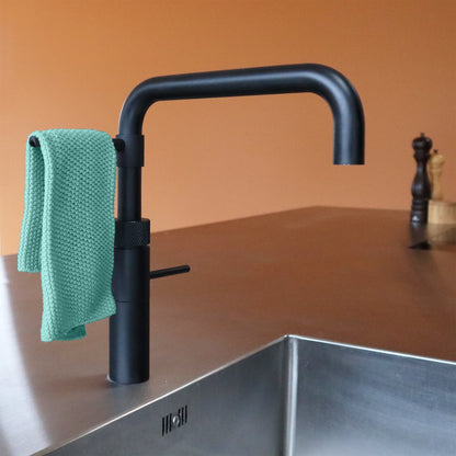 KLUDD dishcloth holder, black, Ø22-28mm, universal