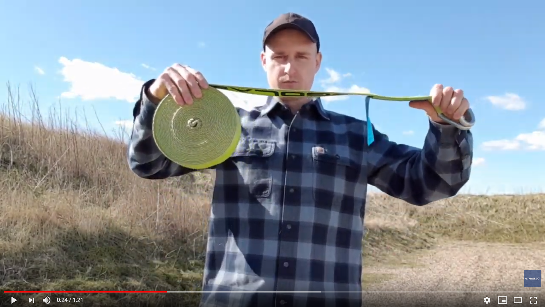 Ergonomic strap throw technique (video)