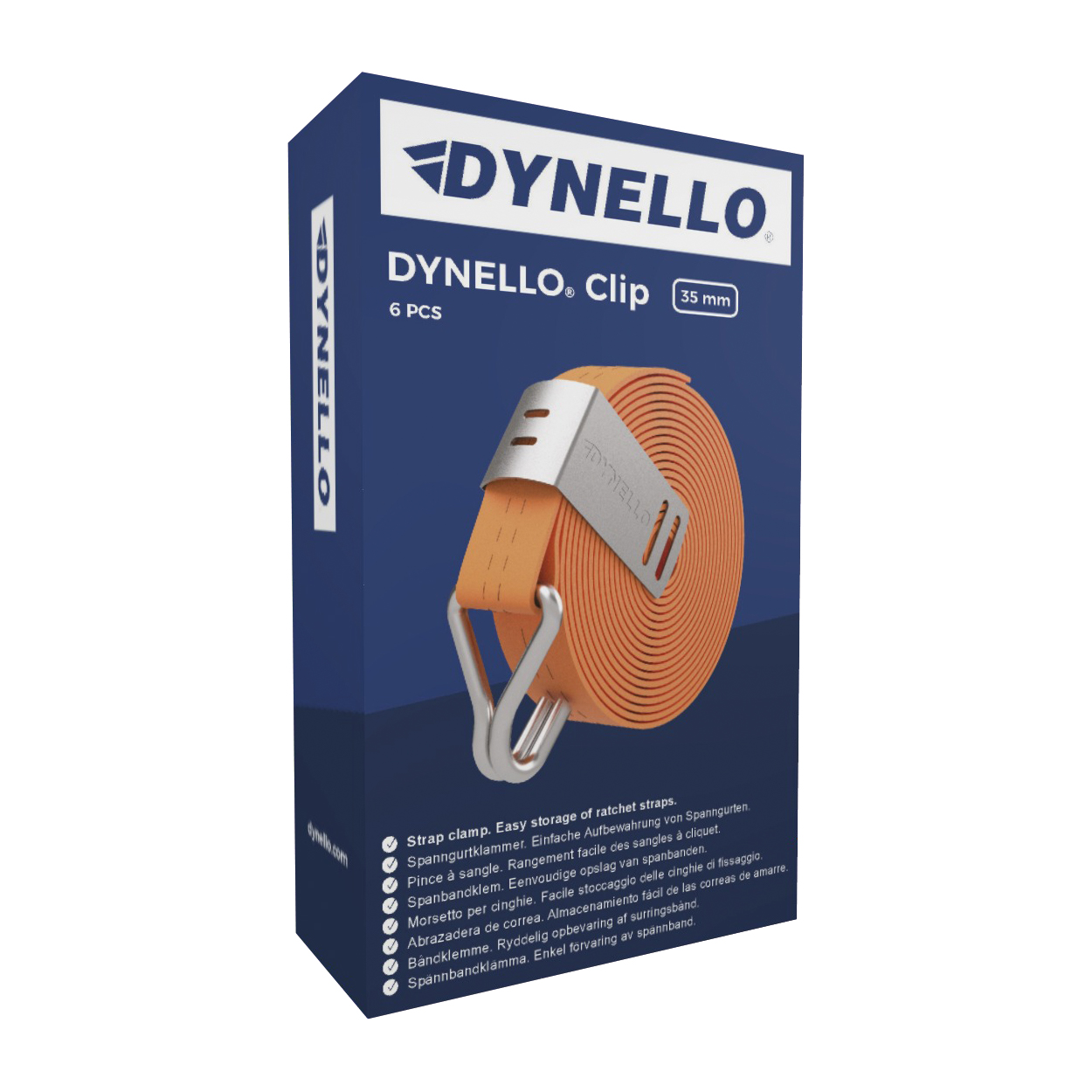 DYNELLO® Clip, 35 mm, Stainless Steel, Strap Clamp