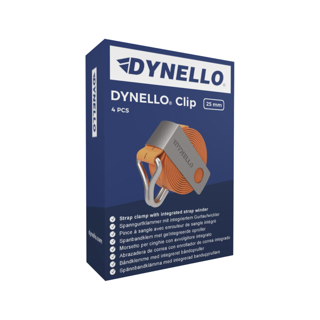 DYNELLO® Clip, 25 mm, Stainless Steel, Strap Clamp, Integrated Winder